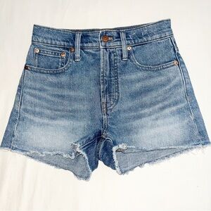Madewell The Perfect Jean Short Womens Sz 25 Raw Hem Casual Summer stretch